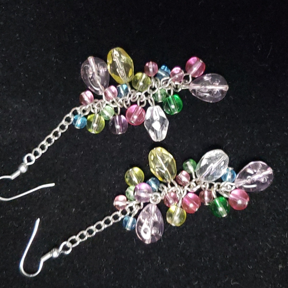 *SALE! $7. Colorful Crystal Drop Earrings